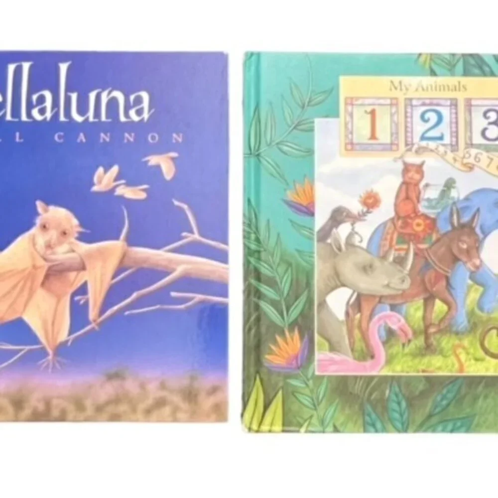 🛍️2 for $25 Sale🛍️ Book Bundle Stellaluna, My Animals‎ 123 - Beautiful Books!